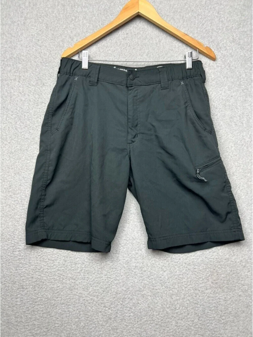 Wrangler Outdoor Series Shorts Mens 32 Black Hiking Cargo Tech Stretch Gorpcore